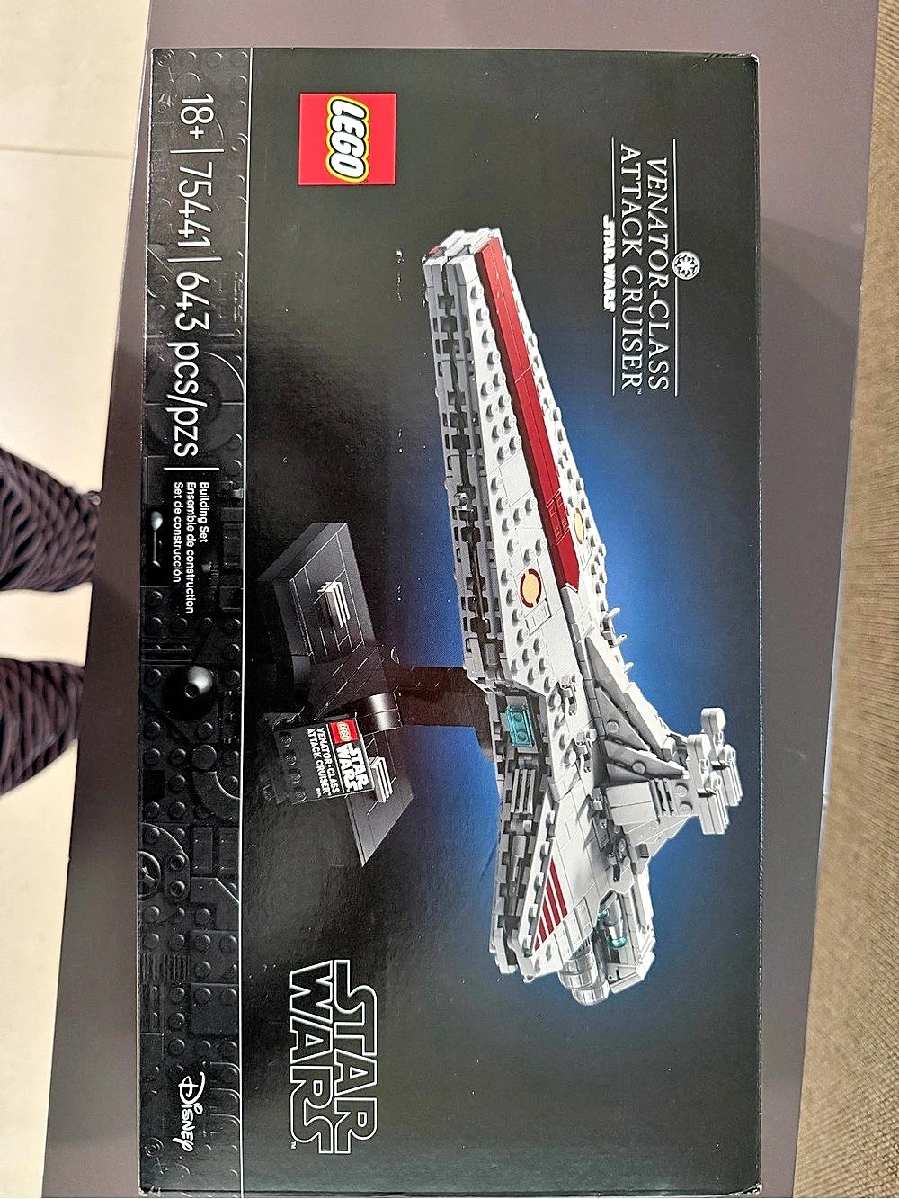 LEGO Venator-Class Republic Attack Cruiser Star Wars Set 75367 Like New